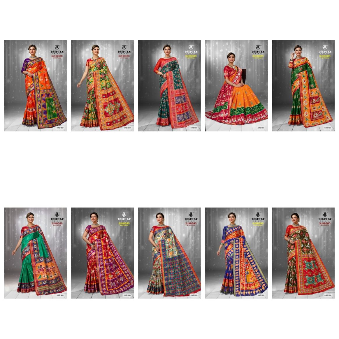 Deeptex Suhagan Regular Wear Cotton Printed Designer Saree Collection